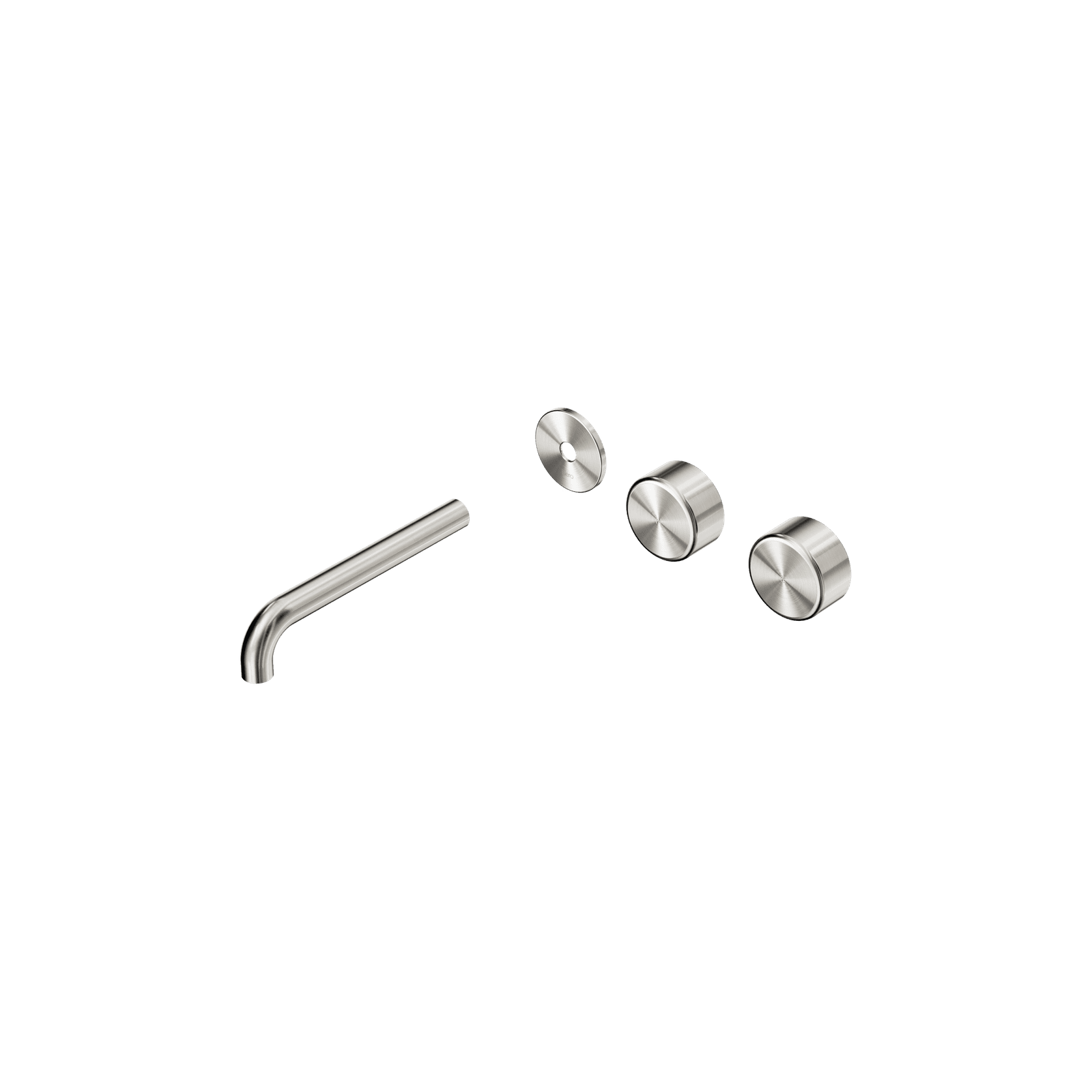 Serenity Wall Basin 185mm Offspout + Metal Handle Brushed Nickel gallery detail image