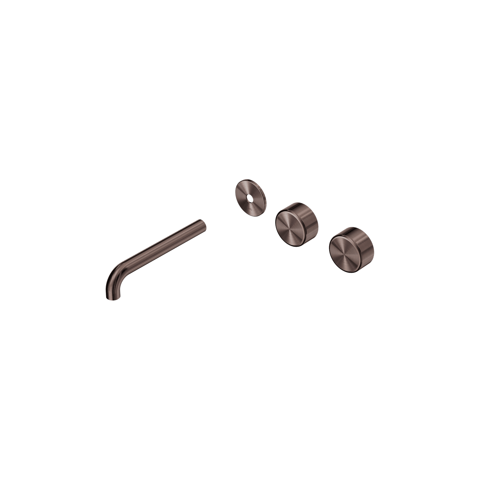 Serenity Wall Basin 185mm Offspout + Metal Handle Brushed Bronze gallery detail image