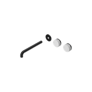 Serenity Wall Basin 220mm Offspout + Carrara Handle Matte Black gallery detail image