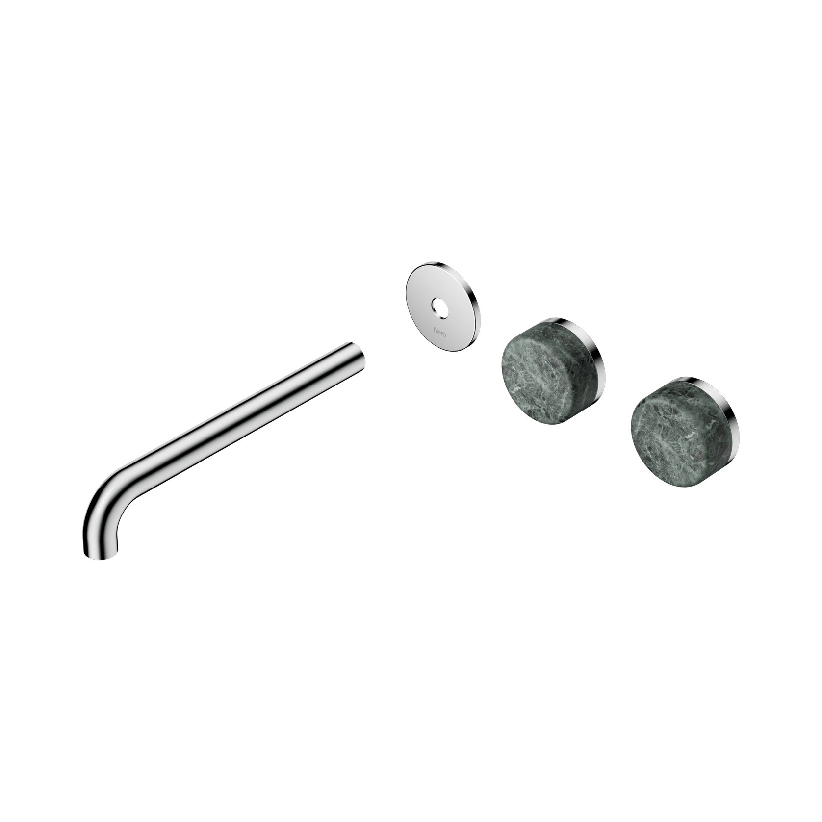 Serenity Wall Basin 220mm Offspout + Verde Alpi Handle Chrome gallery detail image