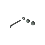 Serenity Wall Basin 220mm Offspout + Verde Alpi Handle Gun Metal gallery detail image