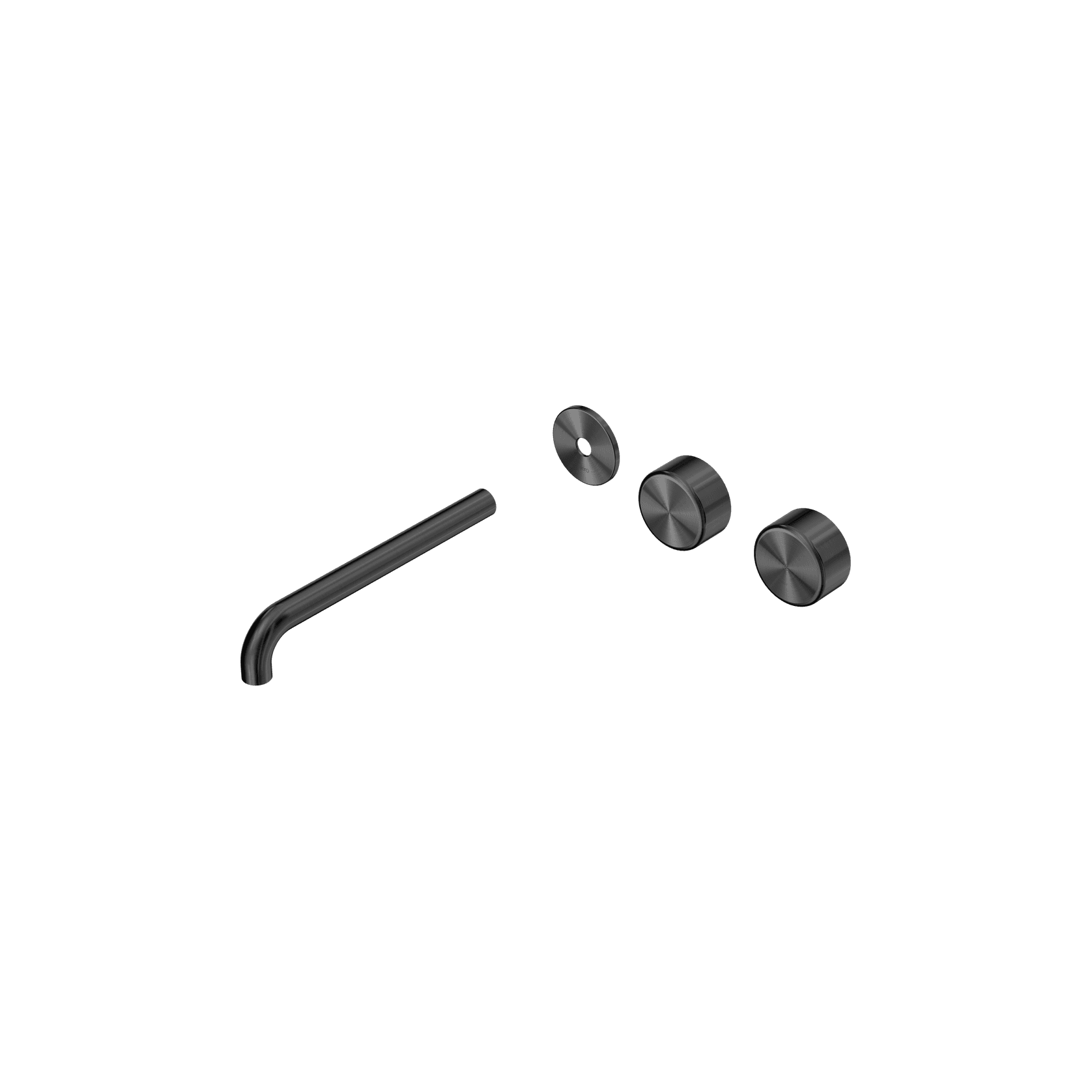 Serenity Wall Basin 220mm Offspout + Metal Handle Gun Metal gallery detail image