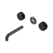 Serenity Wall Basin 160mm Spout + Marquina Black Handle Gun Metal gallery detail image