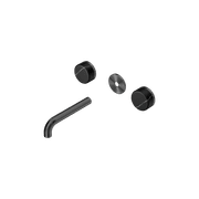 Serenity Wall Basin 160mm Spout + Marquina Black Handle Gun Metal gallery detail image