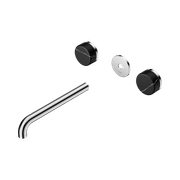 Serenity Wall Basin 220mm Spout + Marquina Black Handle Chrome gallery detail image