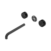 Serenity Wall Basin 220mm Spout + Marquina Black Handle Gun Metal gallery detail image