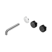 Serenity Wall Basin 160mm Offspout + Marquina Black Handle Chrome gallery detail image