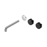 Serenity Wall Basin 185mm Offspout + Marquina Black Handle Chrome gallery detail image