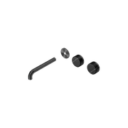 Serenity Wall Basin 185mm Offspout + Marquina Black Handle Gun Metal gallery detail image