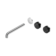 Serenity Wall Basin 220mm Offspout + Marquina Black Handle Chrome gallery detail image