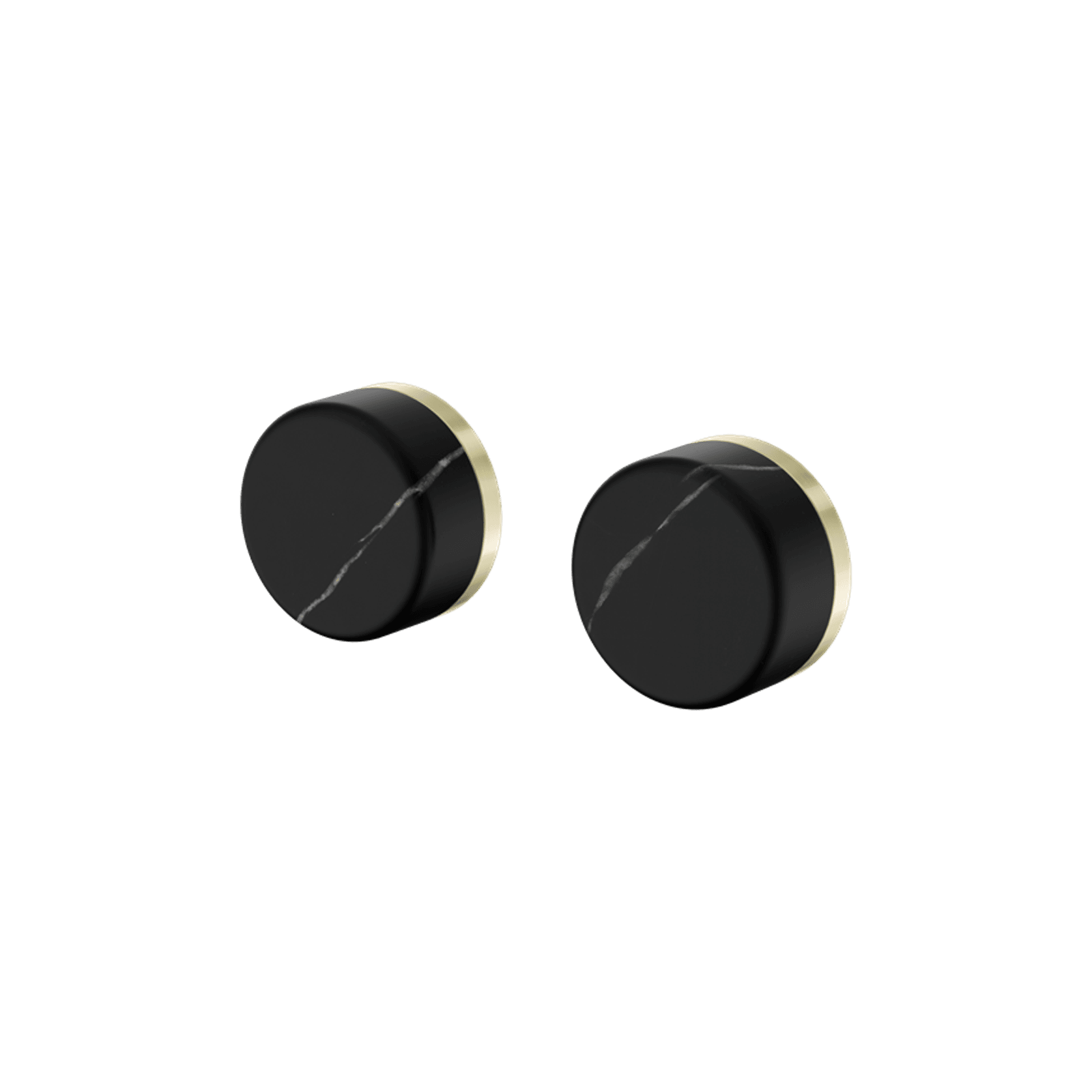 Serenity Wall Top Assembly With Marquina Black Handle Brushed Gold gallery detail image