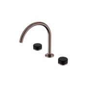 Serenity Bath/Kitchen Set Arc Spout With Marquina Black Handle Brushed Bronze gallery detail image