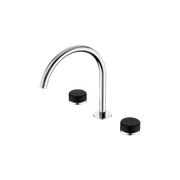 Serenity Bath/Kitchen Set Arc Spout With Marquina Black Handle Chrome gallery detail image