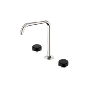 Serenity Bath/Kitchen Set Edge Spout With Marquina Black Handle Brushed Nickel gallery detail image