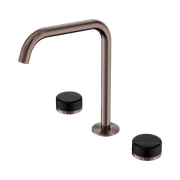 Serenity Bath/Kitchen Set Edge Spout With Marquina Black Handle Brushed Bronze gallery detail image