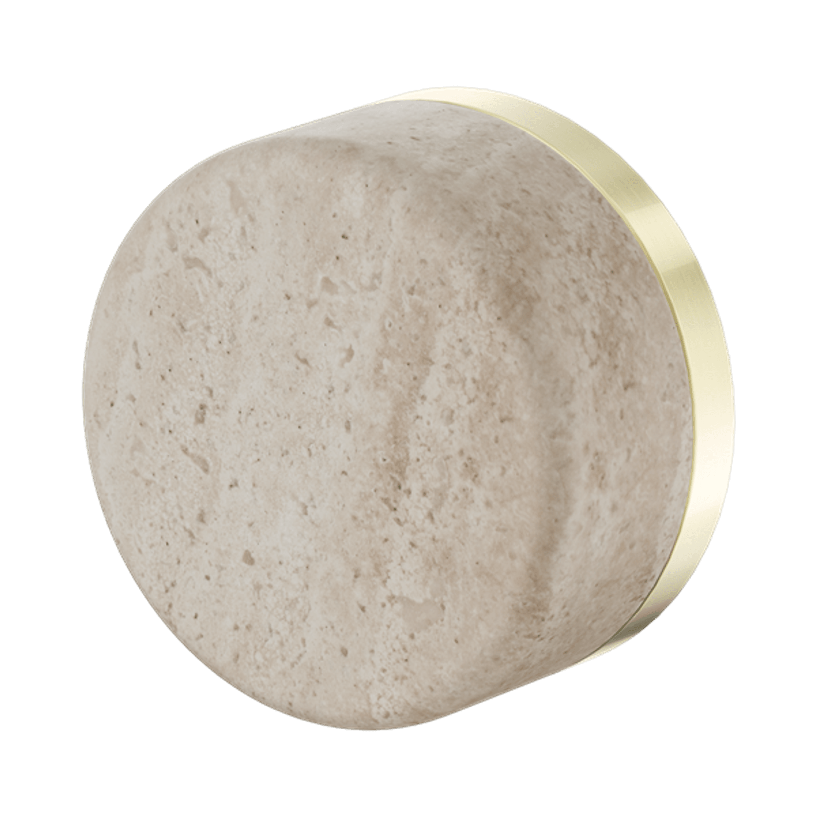 Serenity Shower Mixer Rome Travertine Handle Brushed Gold gallery detail image