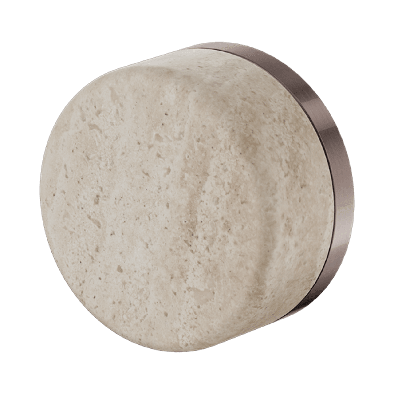 Serenity Shower Mixer Rome Travertine Handle Brushed Bronze gallery detail image