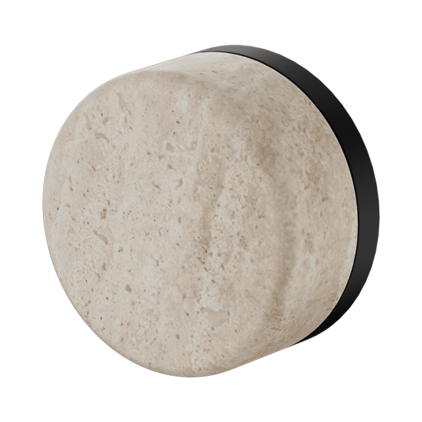 Serenity Shower Mixer Rome Travertine Handle Matte Black gallery detail image