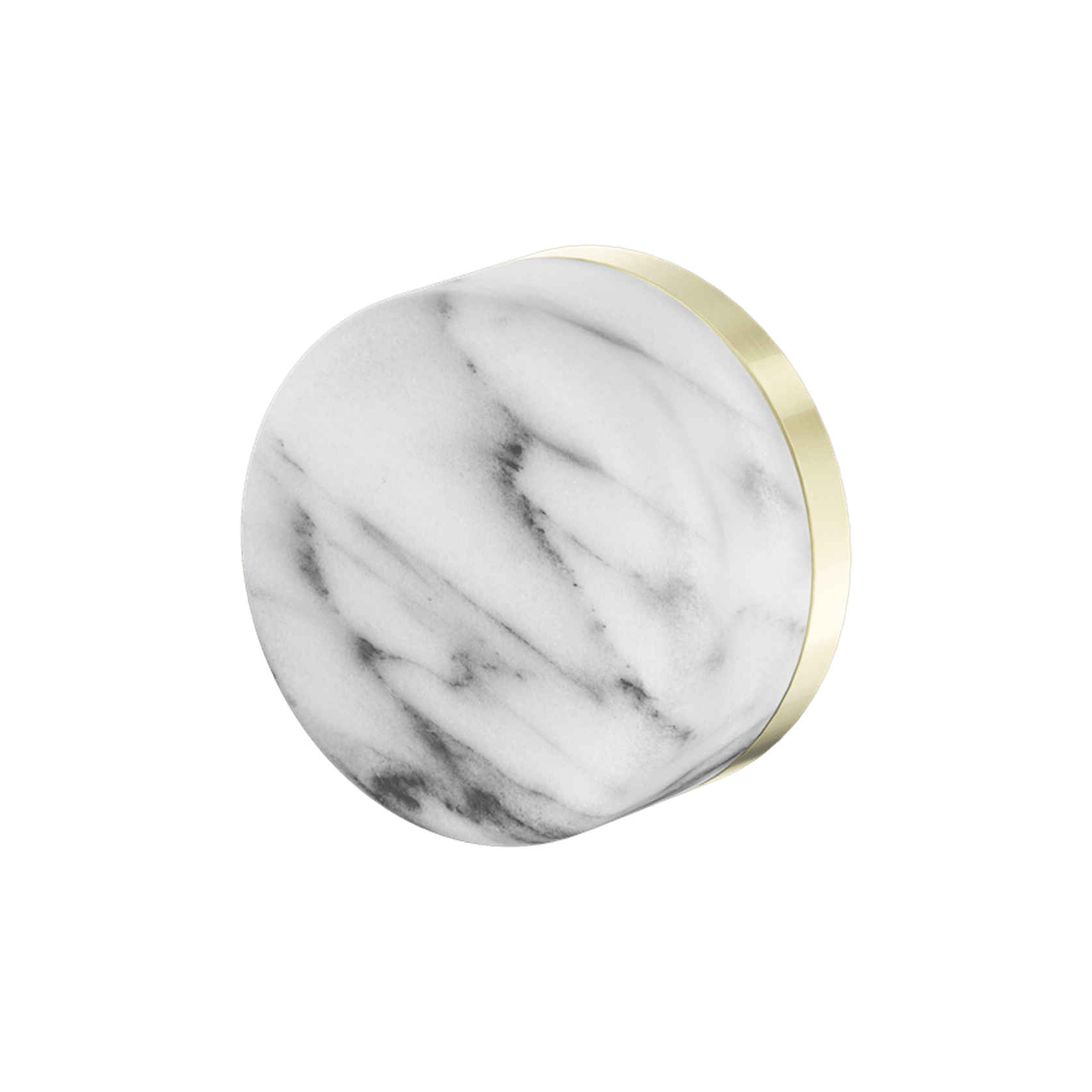 Serenity Shower Mixer Arabescato Corchia Handle Brushed Gold gallery detail image