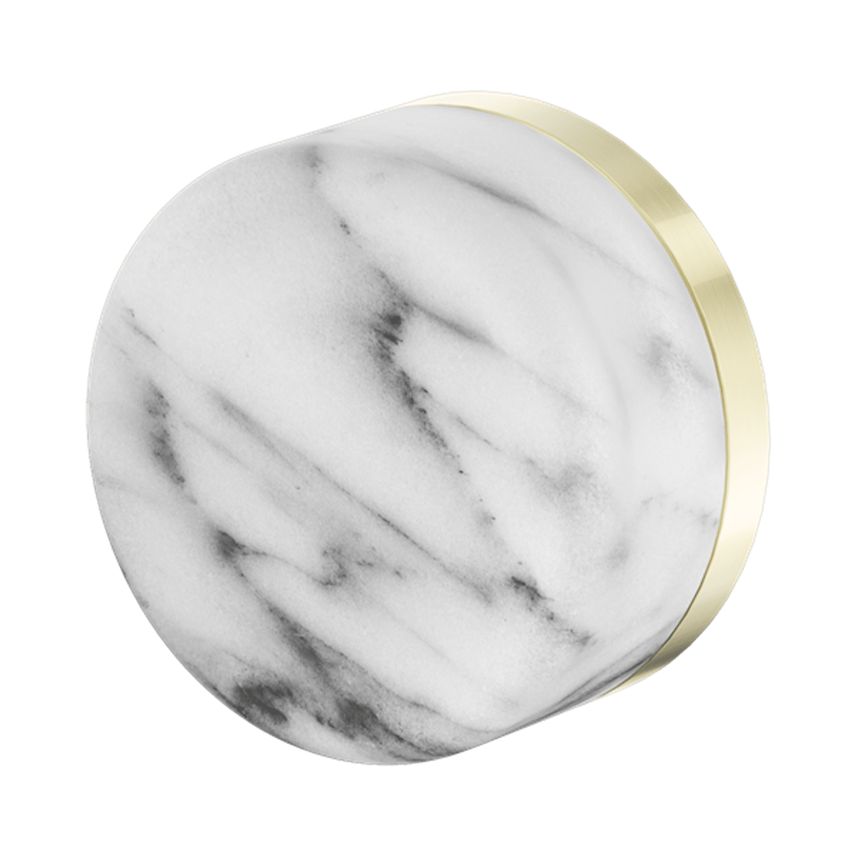 Serenity Shower Mixer Arabescato Corchia Handle Brushed Gold gallery detail image