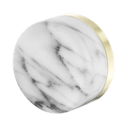 Serenity Shower Mixer Arabescato Corchia Handle Brushed Gold gallery detail image