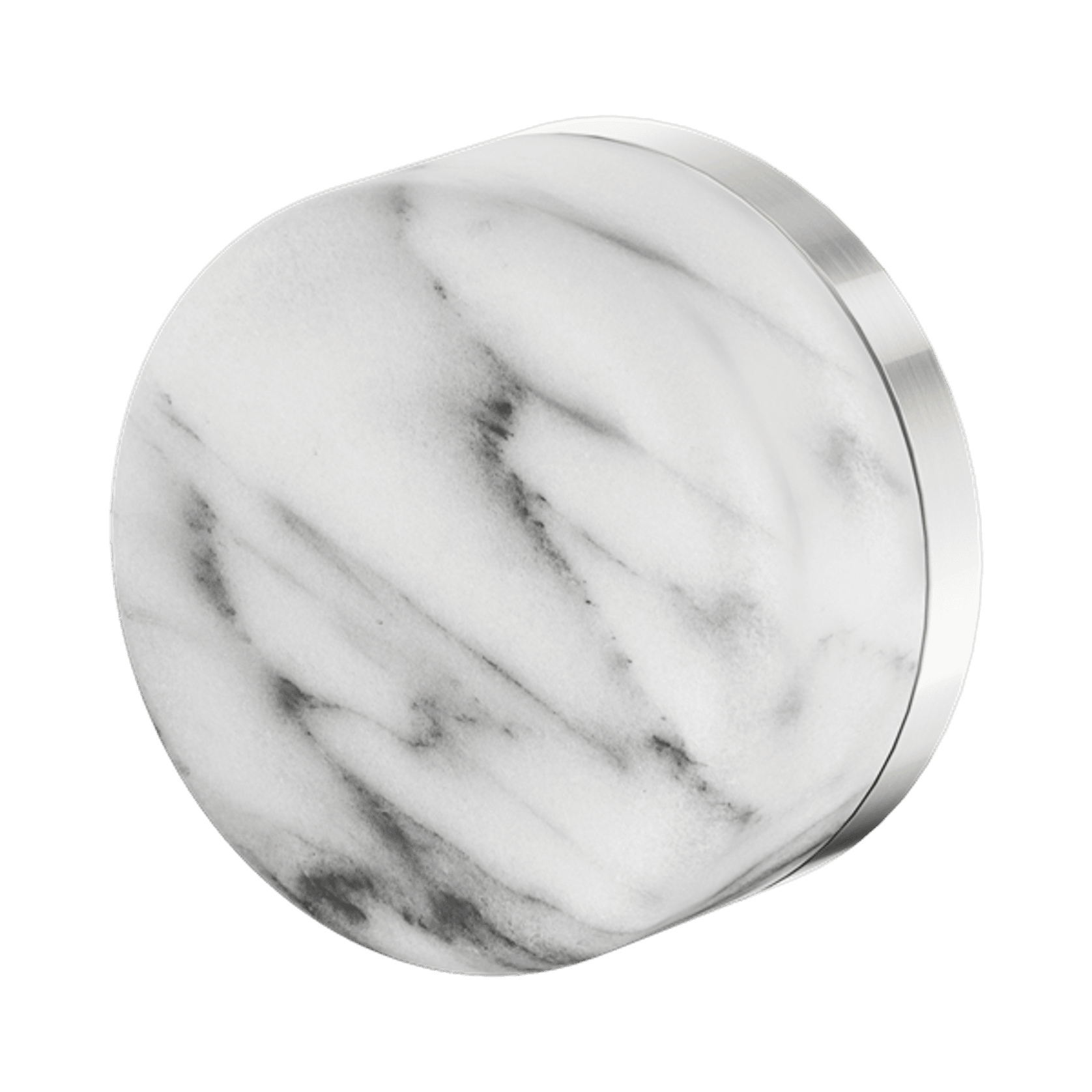 Serenity Shower Mixer Arabescato Corchia Handle Brushed Nickel gallery detail image