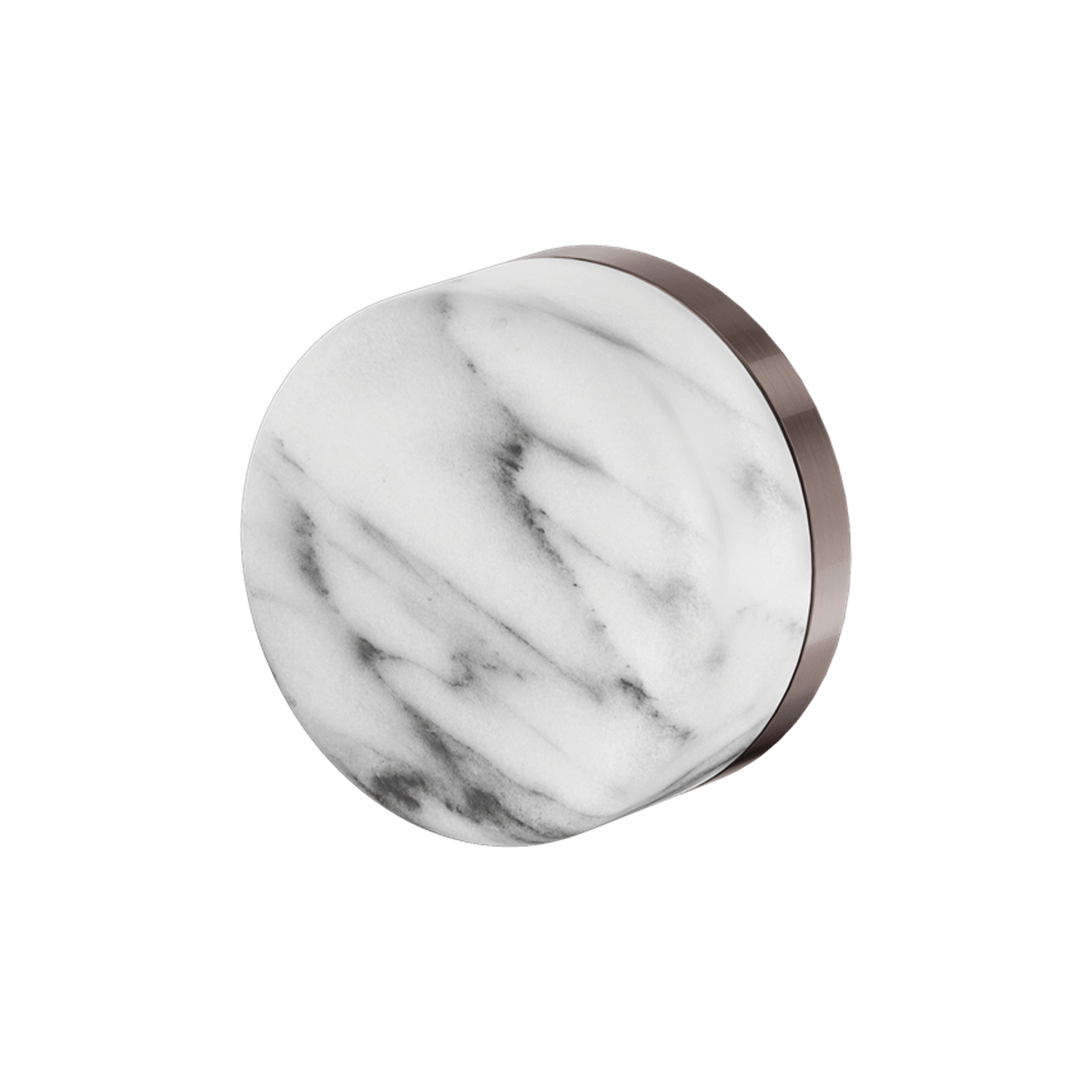 Serenity Shower Mixer Arabescato Corchia Handle Brushed Bronze gallery detail image