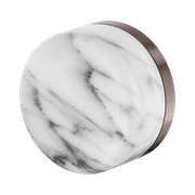 Serenity Shower Mixer Arabescato Corchia Handle Brushed Bronze gallery detail image