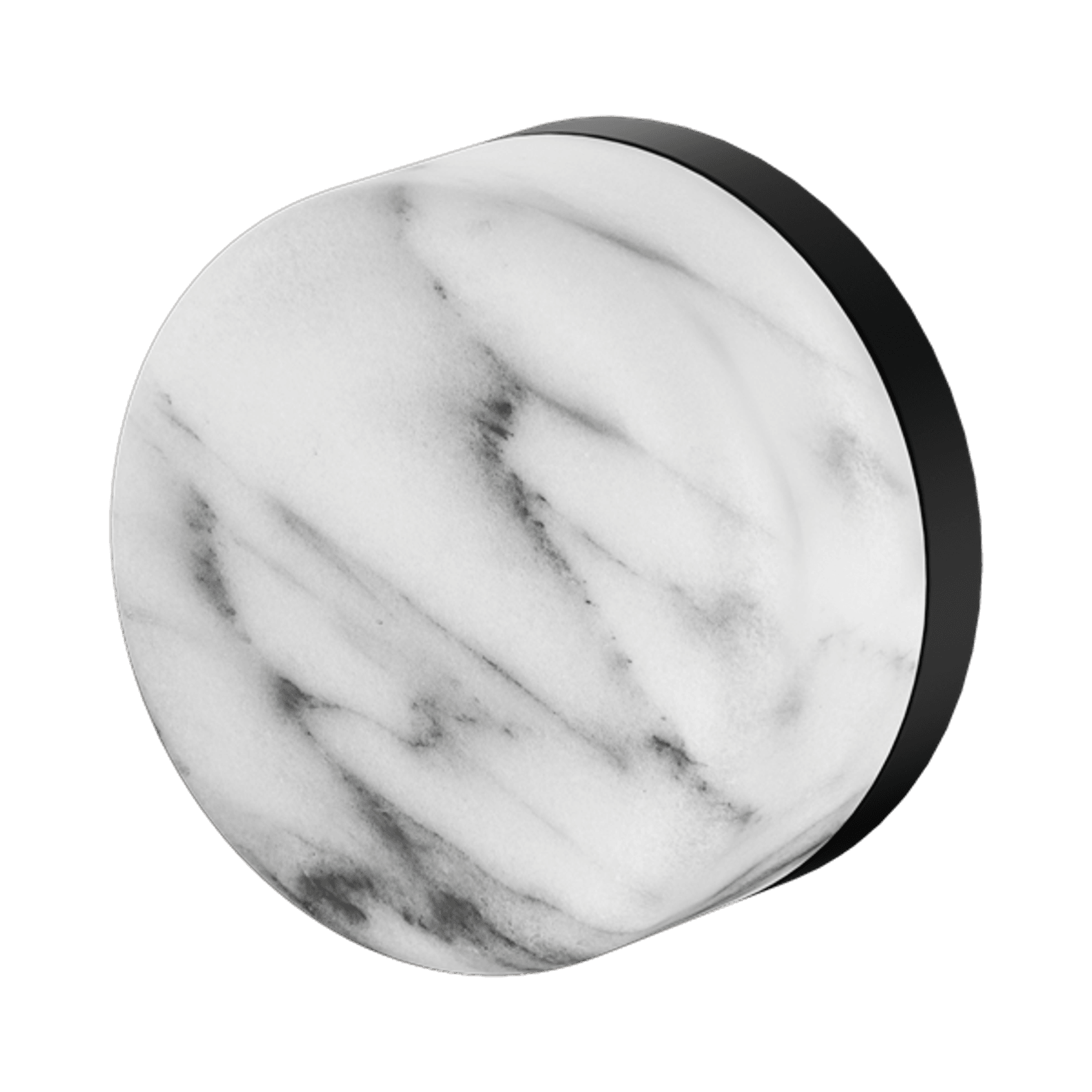 Serenity Shower Mixer Arabescato Corchia Handle Matte Black gallery detail image