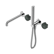 Serenity Shower System Spout Verde Alpi Handle And Slim Shower Chrome gallery detail image