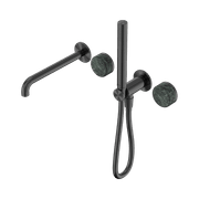 Serenity Shower System Spout Verde Alpi Handle And Slim Shower Gun Metal gallery detail image