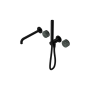 Serenity Shower System Spout Verde Alpi Handle And Slim Shower Matte Black gallery detail image