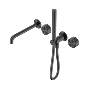 Serenity Shower System Spout Metal Handle And Slim Shower Gun Metal gallery detail image