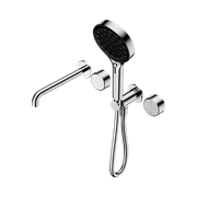 Serenity Shower System Spout Metal Handle And Serenity Hand Shower Chrome gallery detail image