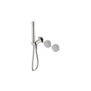 Serenity Shower System Carrara Handle And Slim Shower Brushed Nickel gallery detail image