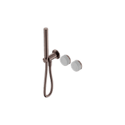 Serenity Shower System Carrara Handle And Slim Shower Brushed Bronze gallery detail image