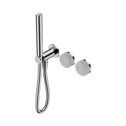 Serenity Shower System Carrara Handle And Slim Shower Chrome gallery detail image