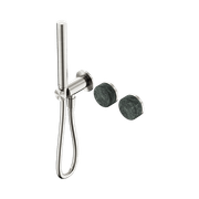 Serenity Shower System Verde Alpi Handle And Slim Shower Brushed Nickel gallery detail image