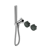 Serenity Shower System Verde Alpi Handle And Slim Shower Chrome gallery detail image