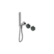 Serenity Shower System Verde Alpi Handle And Slim Shower Chrome gallery detail image