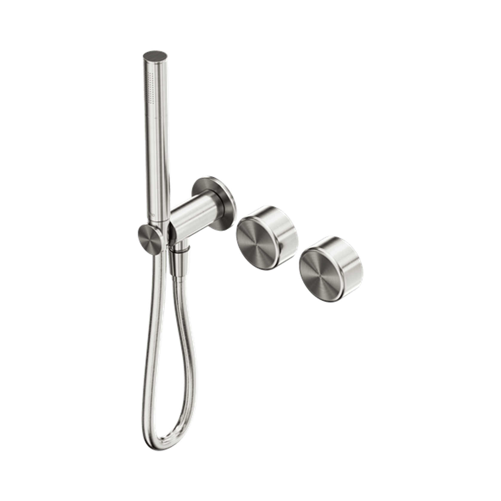 Serenity Shower System Metal Handle And Slim Shower Brushed Nickel gallery detail image