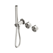 Serenity Shower System Metal Handle And Slim Shower Brushed Nickel gallery detail image