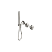 Serenity Shower System Metal Handle And Slim Shower Brushed Nickel gallery detail image