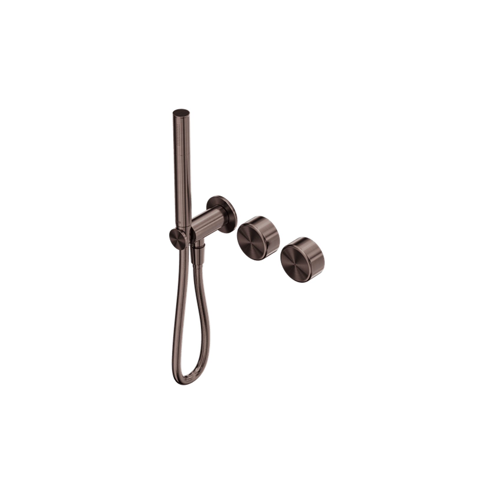 Serenity Shower System Metal Handle And Slim Shower Brushed Bronze gallery detail image