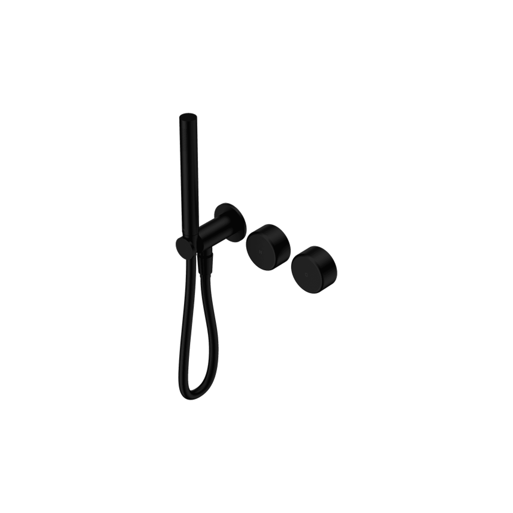 Serenity Shower System Metal Handle And Slim Shower Matte Black gallery detail image