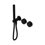 Serenity Shower System Metal Handle And Slim Shower Matte Black gallery detail image
