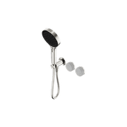 Serenity Shower System Carrara Handle And Serenity Hand Shower Brushed Nickel gallery detail image