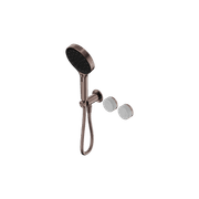 Serenity Shower System Carrara Handle And Serenity Hand Shower Brushed Bronze gallery detail image