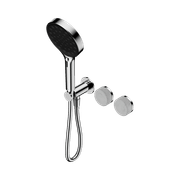 Serenity Shower System Carrara Handle And Serenity Hand Shower Chrome gallery detail image