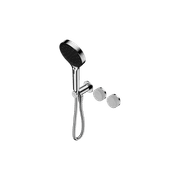 Serenity Shower System Carrara Handle And Serenity Hand Shower Chrome gallery detail image